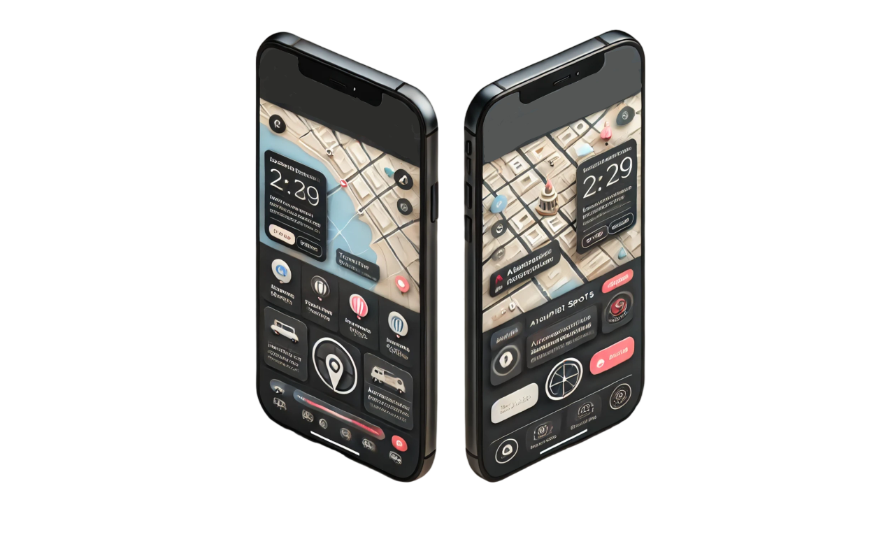 Dark mode of app